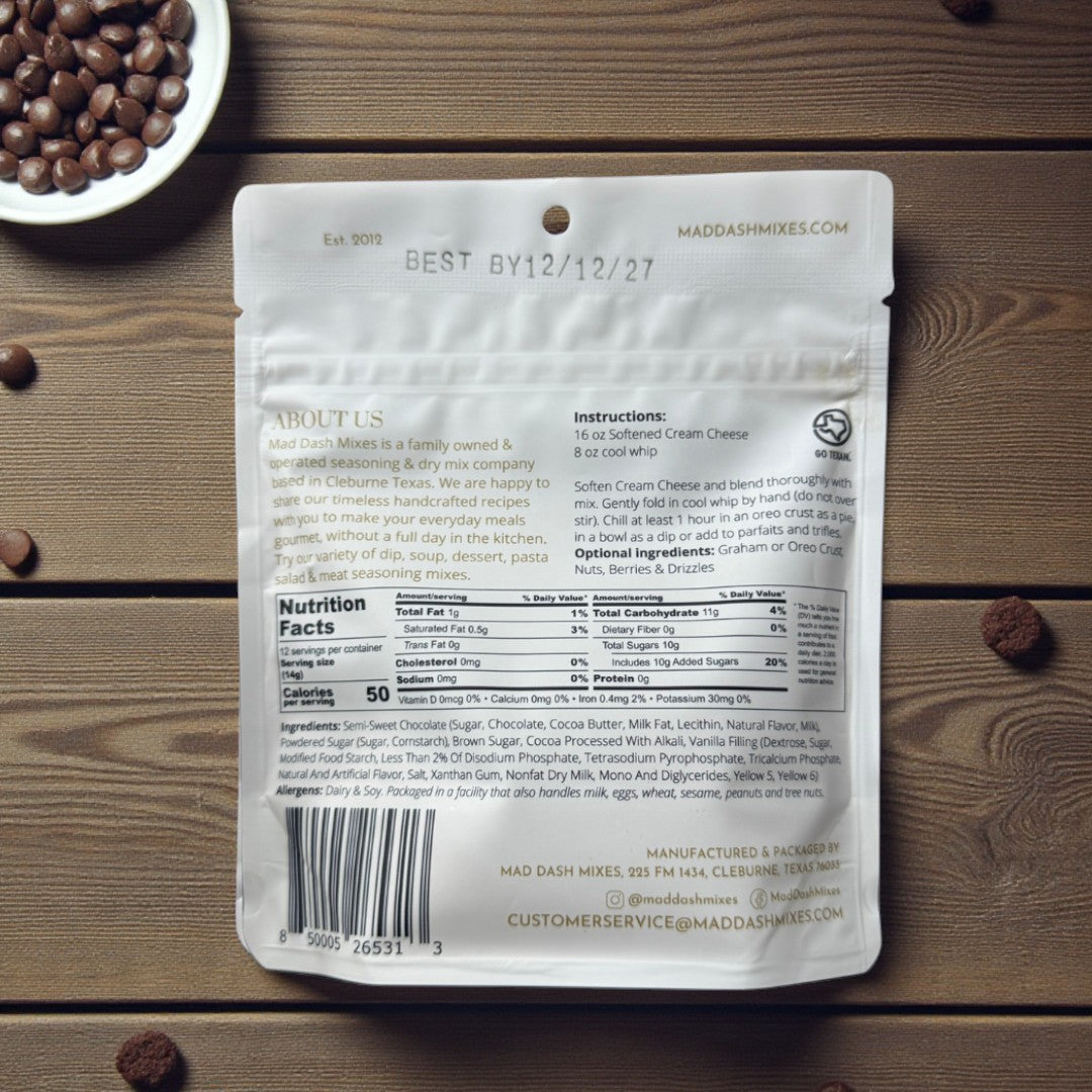 Chocolate Chip "No Bake" Cheesecake Mix