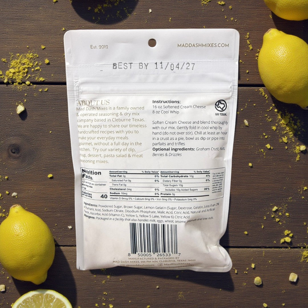 Lemon "No Bake" Cheesecake Mix