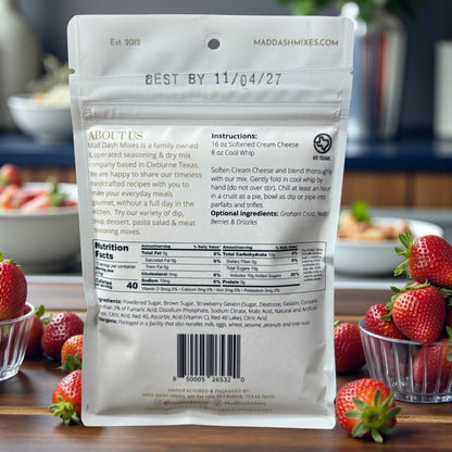 Strawberry "No Bake" Cheesecake Mix